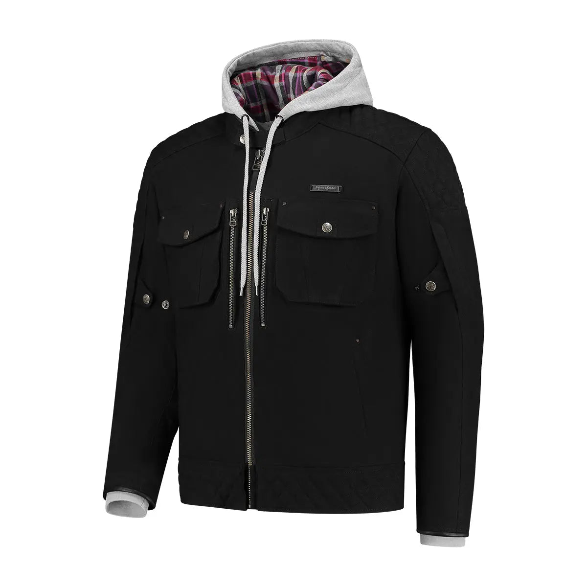 Rusty Stitches Glenn Textile Jacket Black - FREE UK Shipping, FREE 365 Day Returns | Moto Central