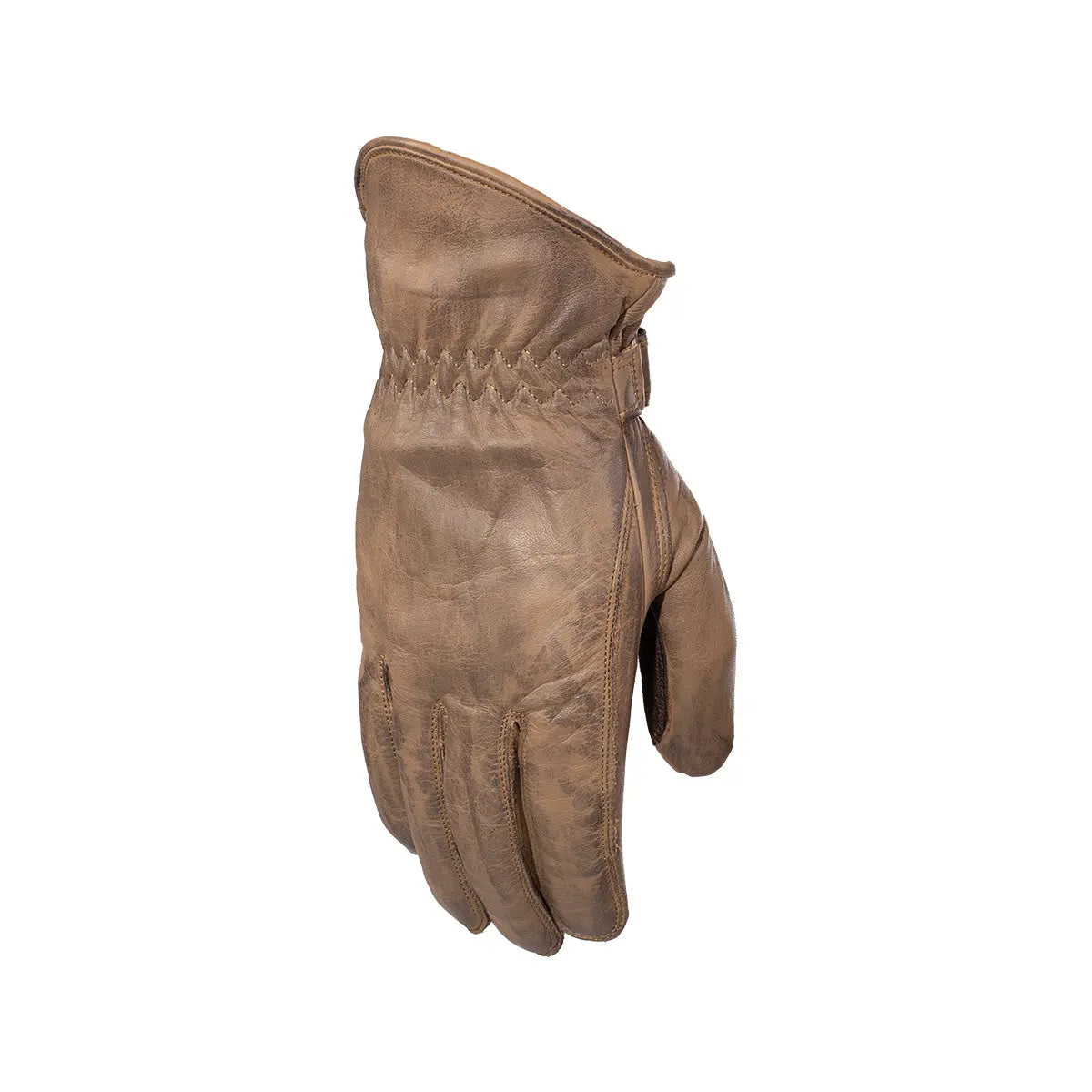 Rusty Stitches Johnny Leather Gloves Brown Rusted - FREE UK Shipping, FREE 365 Day Returns | Moto Central