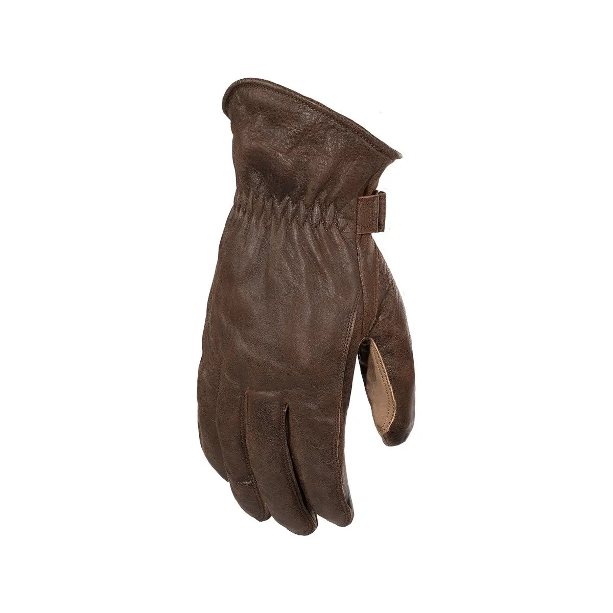 Rusty Stitches Johnny Leather Gloves Rusted Brown - FREE UK Shipping, FREE 365 Day Returns | Moto Central