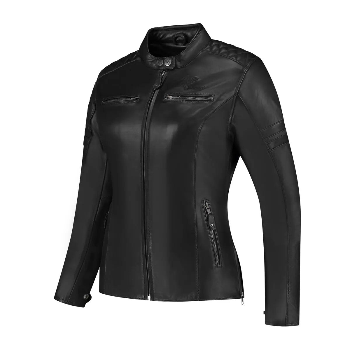 Rusty Stitches Joyce V2 Ladies Leather Jacket Black - FREE UK Shipping, FREE 365 Day Returns | Moto Central