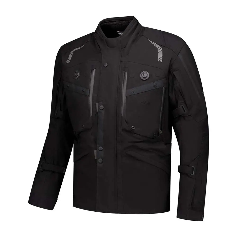 Rusty Stitches Kane Textile Jacket Black - FREE UK Shipping, FREE 365 Day Returns | Moto Central