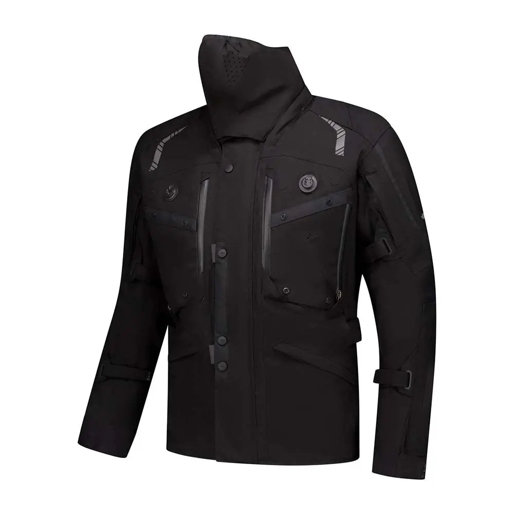 Rusty Stitches Kane Textile Jacket Black - FREE UK Shipping, FREE 365 Day Returns | Moto Central