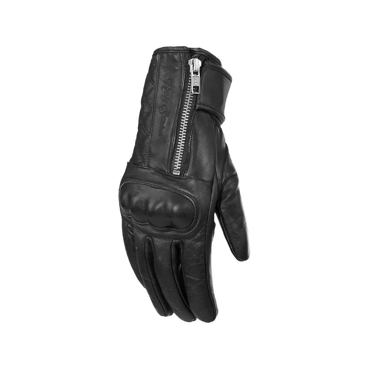 Rusty Stitches Kathy Ladies Leather Gloves Black - FREE UK Shipping, FREE 365 Day Returns | Moto Central