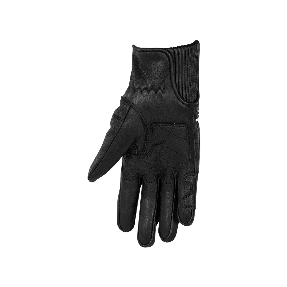 Rusty Stitches Lilly Ladies Leather Gloves Black / White - FREE UK Shipping, FREE 365 Day Returns | Moto Central