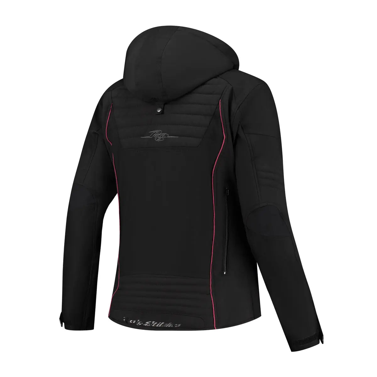 Rusty Stitches Naomi Ladies Textile Jacket Black / Cherry - FREE UK Shipping, FREE 365 Day Returns | Moto Central