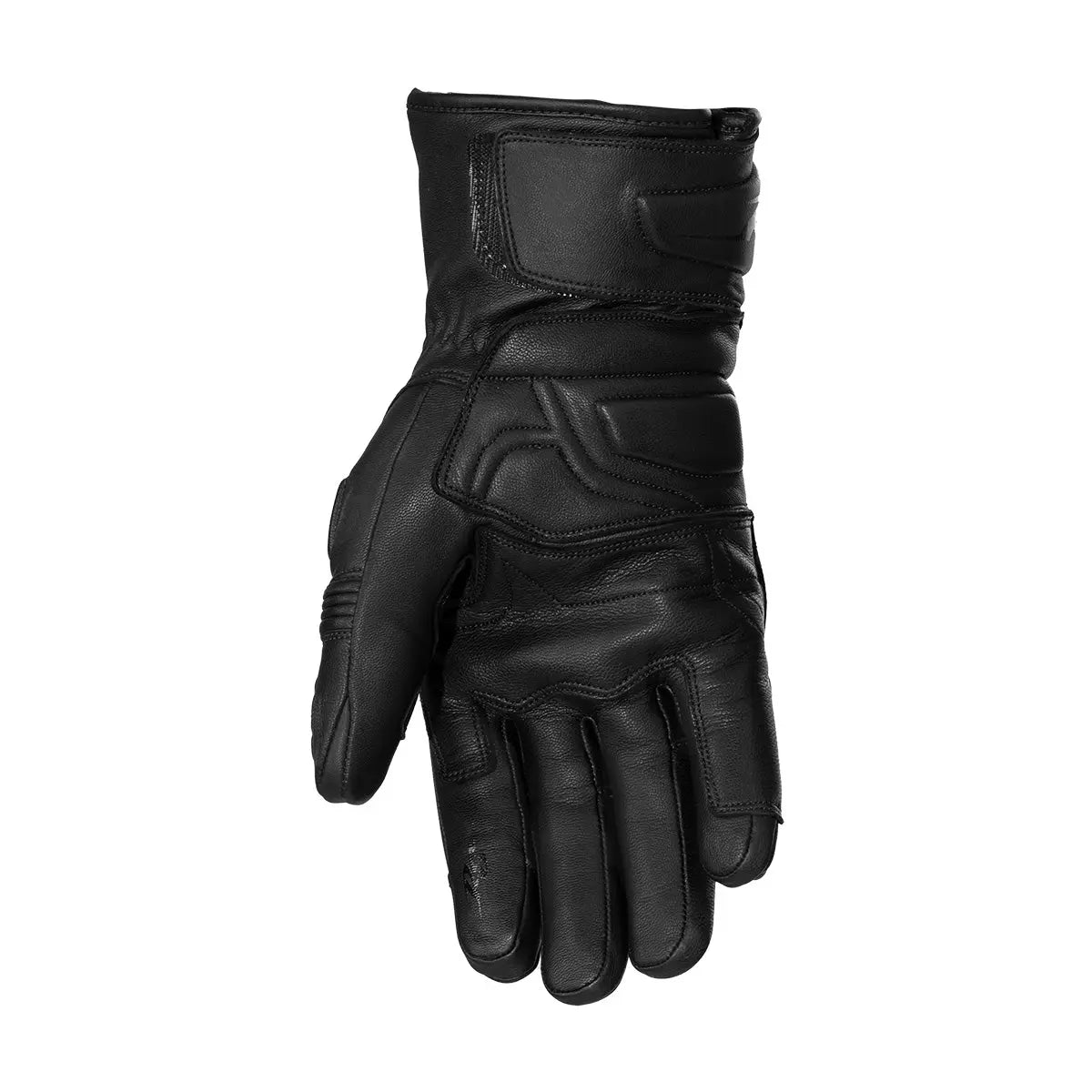 Rusty Stitches Otto Leather Gloves Black - FREE UK Shipping, FREE 365 Day Returns | Moto Central