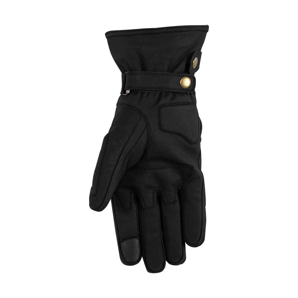 Rusty Stitches Ray Leather Gloves Black - FREE UK Shipping, FREE 365 Day Returns | Moto Central