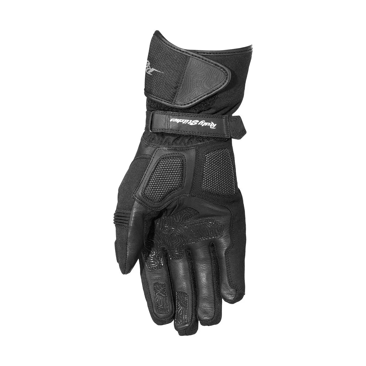 Rusty Stitches Ryder Textile Gloves Black / Grey - FREE UK Shipping, FREE 365 Day Returns | Moto Central