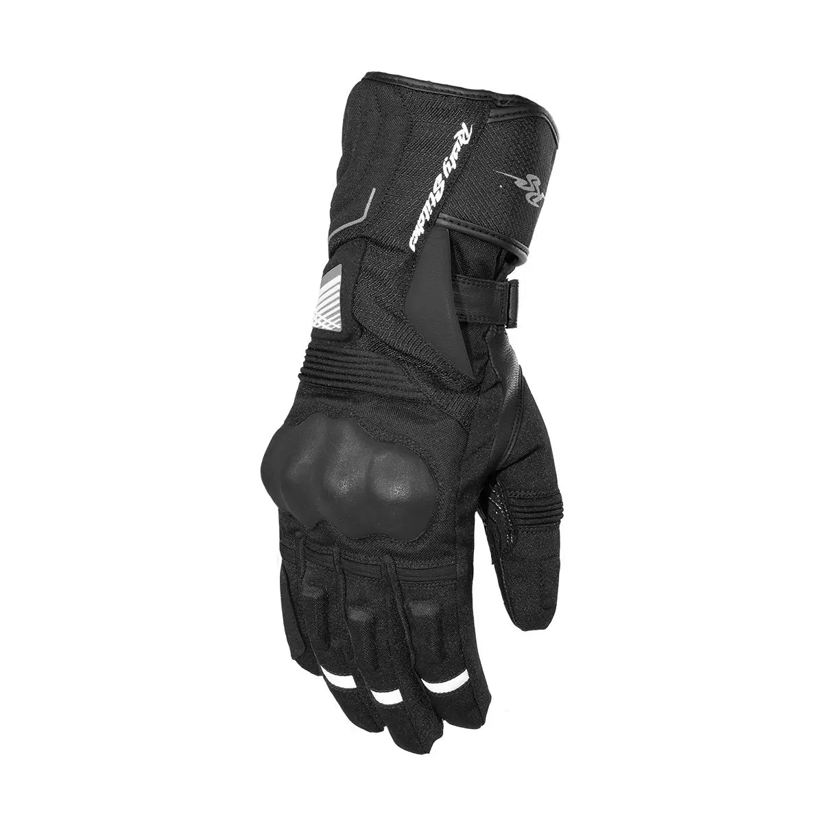 Rusty Stitches Ryder Textile Gloves Black - FREE UK Shipping, FREE 365 Day Returns | Moto Central