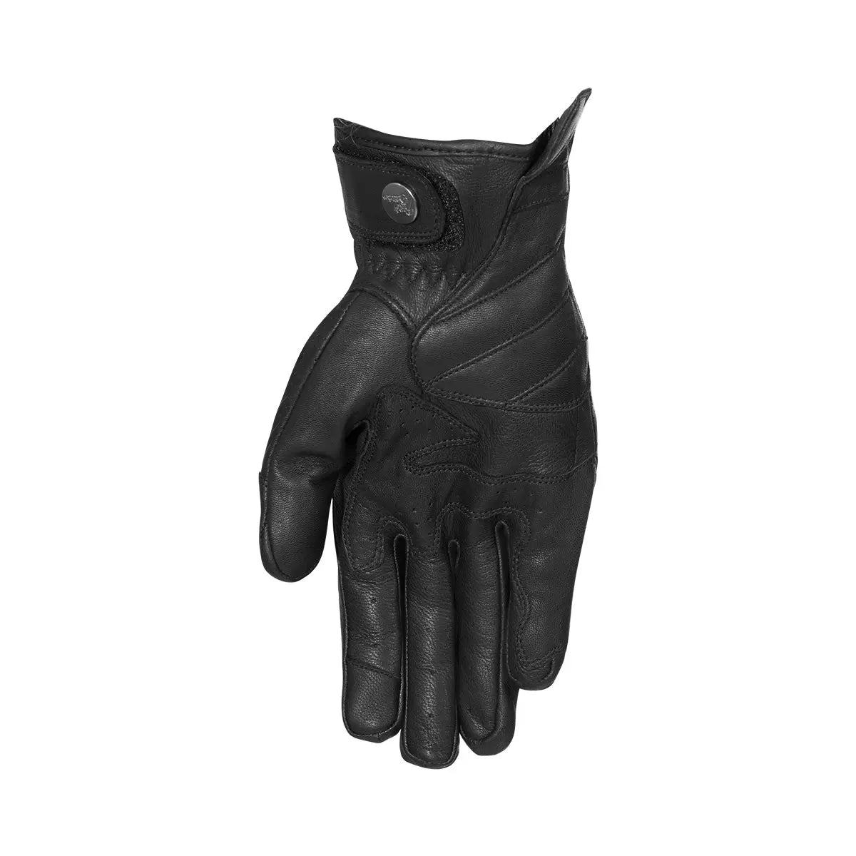 Rusty Stitches Simon Leather Gloves Black - FREE UK Shipping, FREE 365 Day Returns | Moto Central