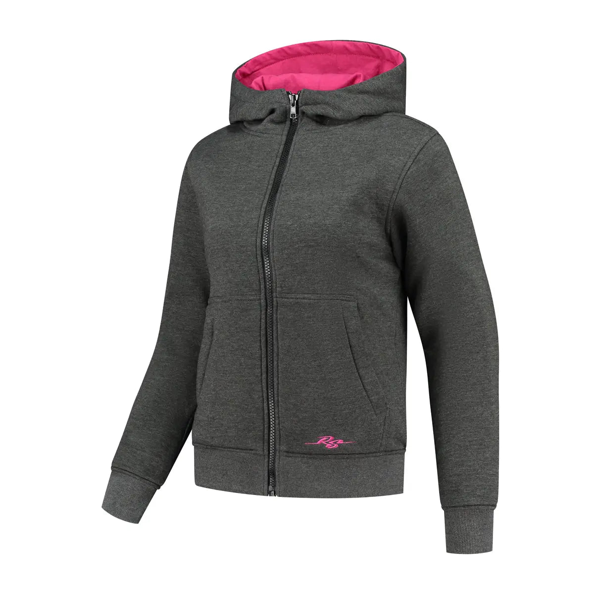 Rusty Stitches Wendy Ladies Textile Jacket Grey / Pink - FREE UK Shipping, FREE 365 Day Returns | Moto Central