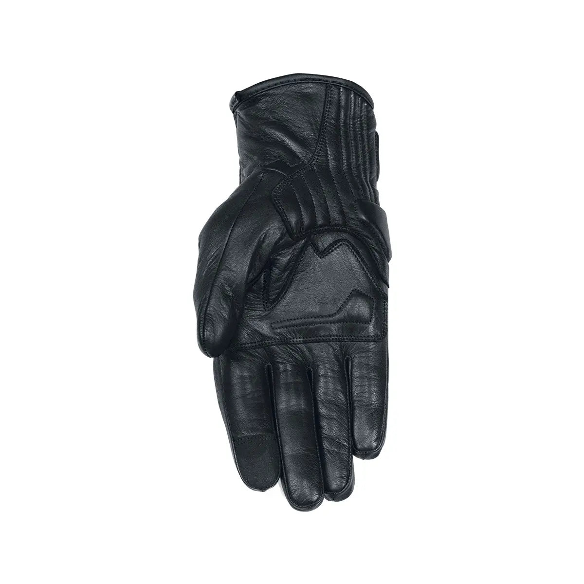 Rusty Stitches Zack Leather Gloves Black - FREE UK Shipping, FREE 365 Day Returns | Moto Central