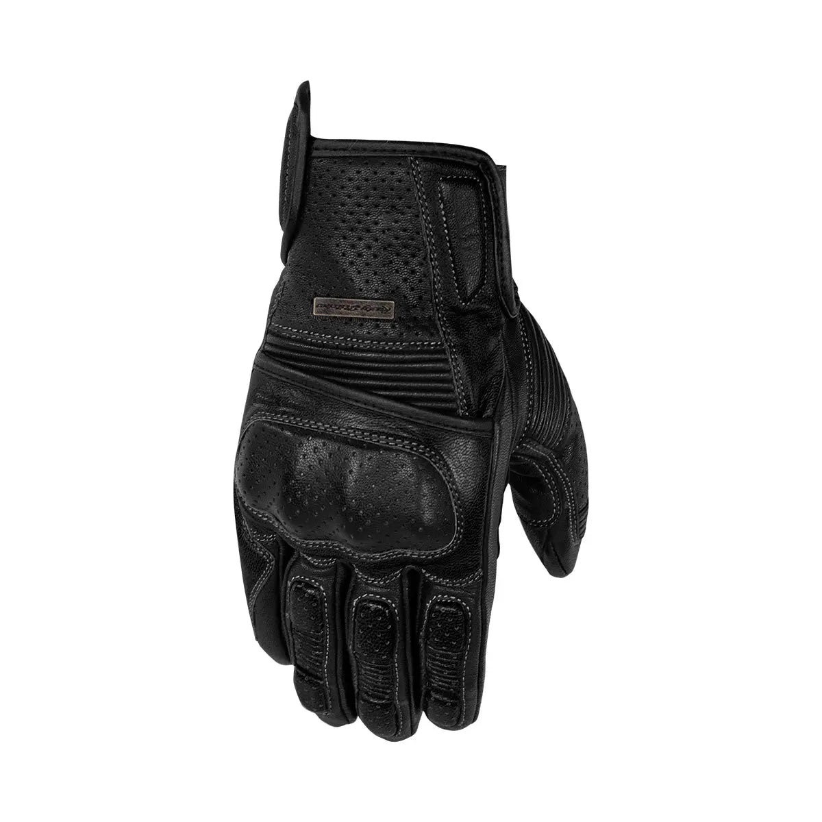 Rusty Stitches Zeke Leather Gloves Black - FREE UK Shipping, FREE 365 Day Returns | Moto Central