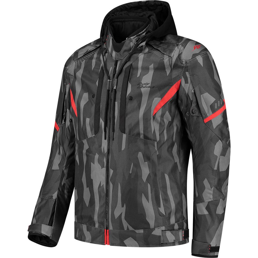 Rusty Stitches Dylan Jacket Black / Camo Red