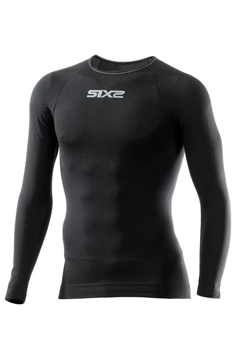 SIXS Base Layer Long Sleeves T-Shirt Black - FREE UK Shipping, FREE 365 Day Returns | Moto Central