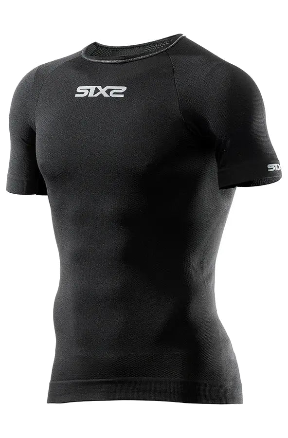 SIXS Base Layer Short Sleeves T-Shirt Black - FREE UK Shipping, FREE 365 Day Returns | Moto Central