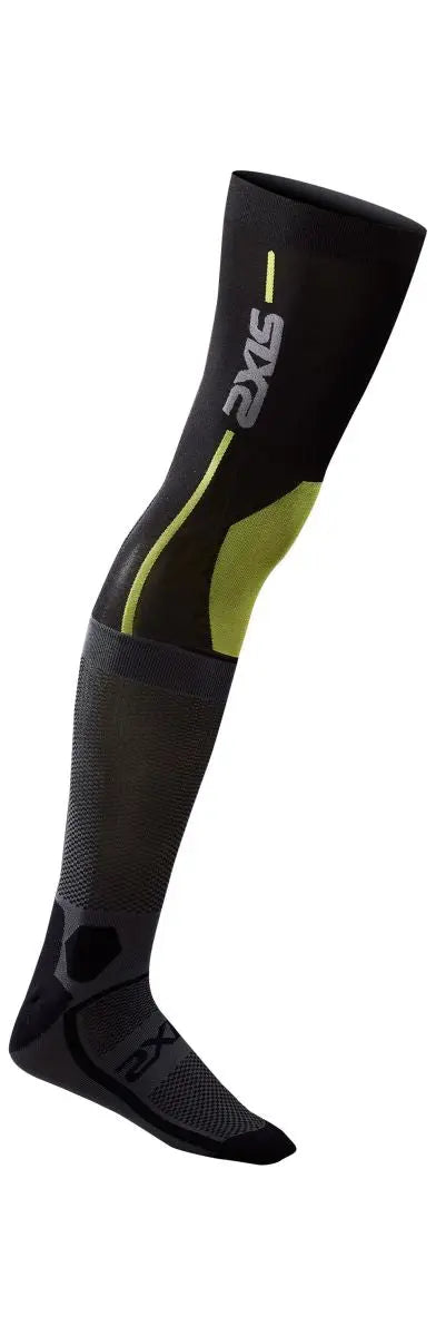 SIXS Knee Brace Socks Black / Grey - FREE UK Shipping, FREE 365 Day Returns | Moto Central