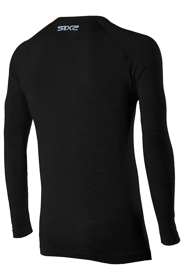 SIXS Merino Wool Long Sleeves Jersey Black - FREE UK Shipping, FREE 365 Day Returns | Moto Central