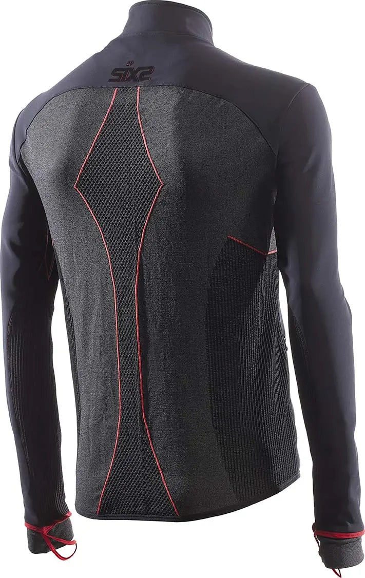 SIXS WTJ V3 Windproof Jacket Black / Red - FREE UK Shipping, FREE 365 Day Returns | Moto Central