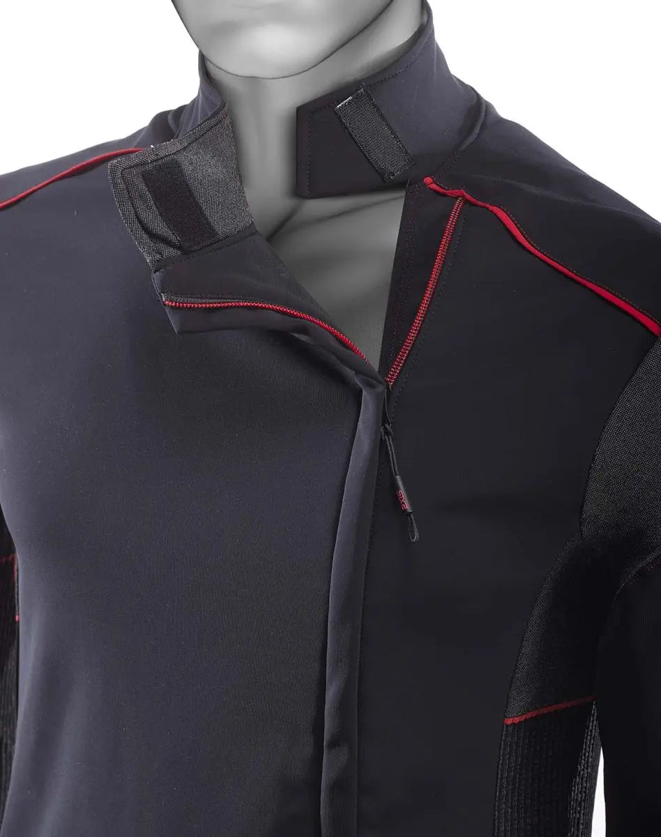 SIXS WTJ V3 Windproof Jacket Black / Red - FREE UK Shipping, FREE 365 Day Returns | Moto Central