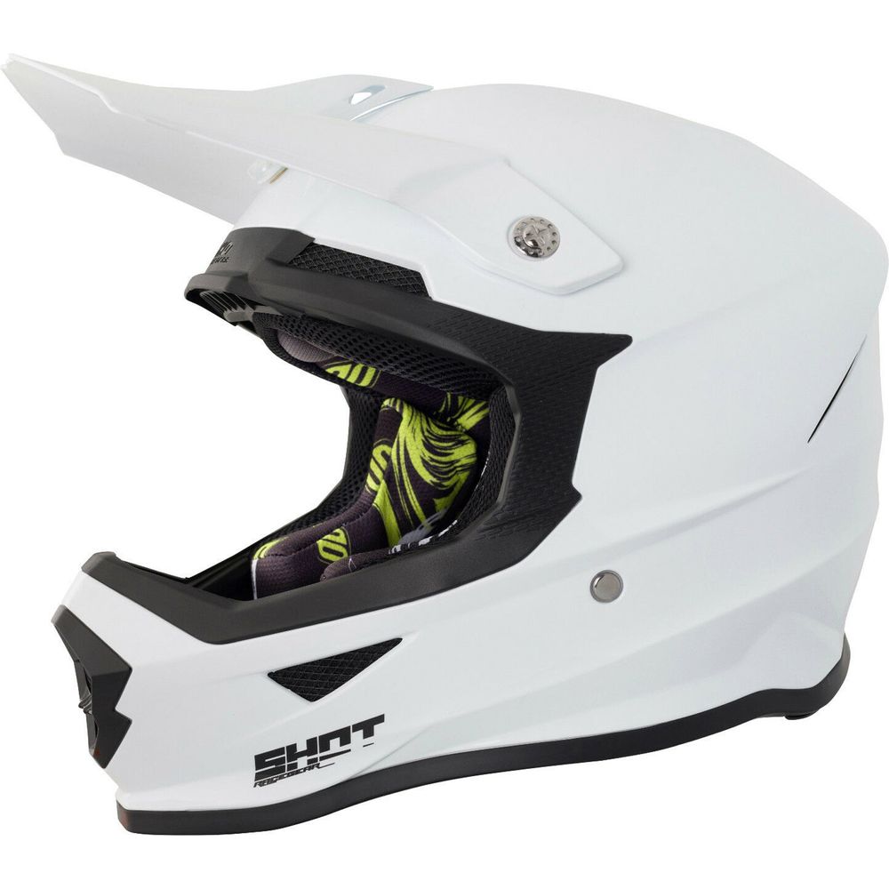 Shot Furious MX Helmet Solid Gloss White