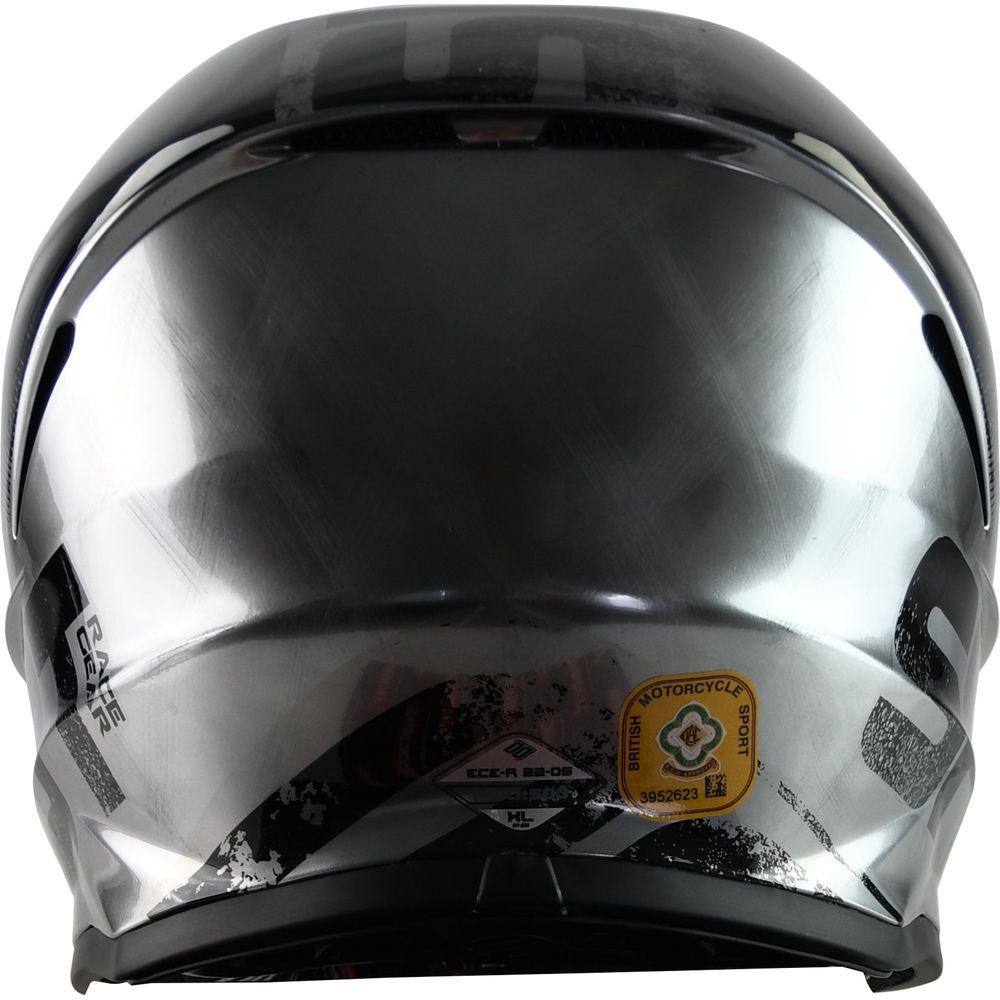 Shot Furious MX Helmet Coalition Silver Chrome