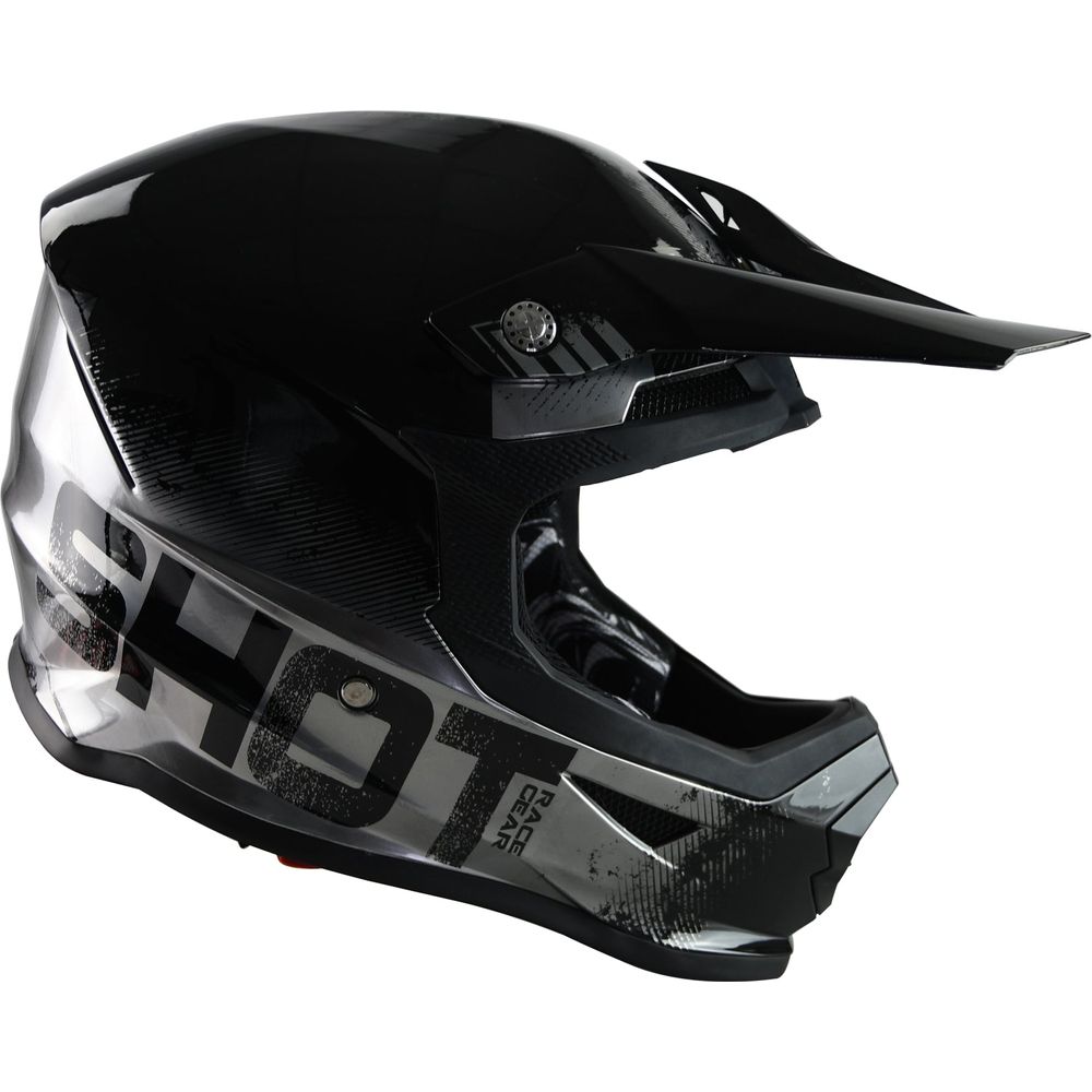 Shot Furious MX Helmet Coalition Silver Chrome