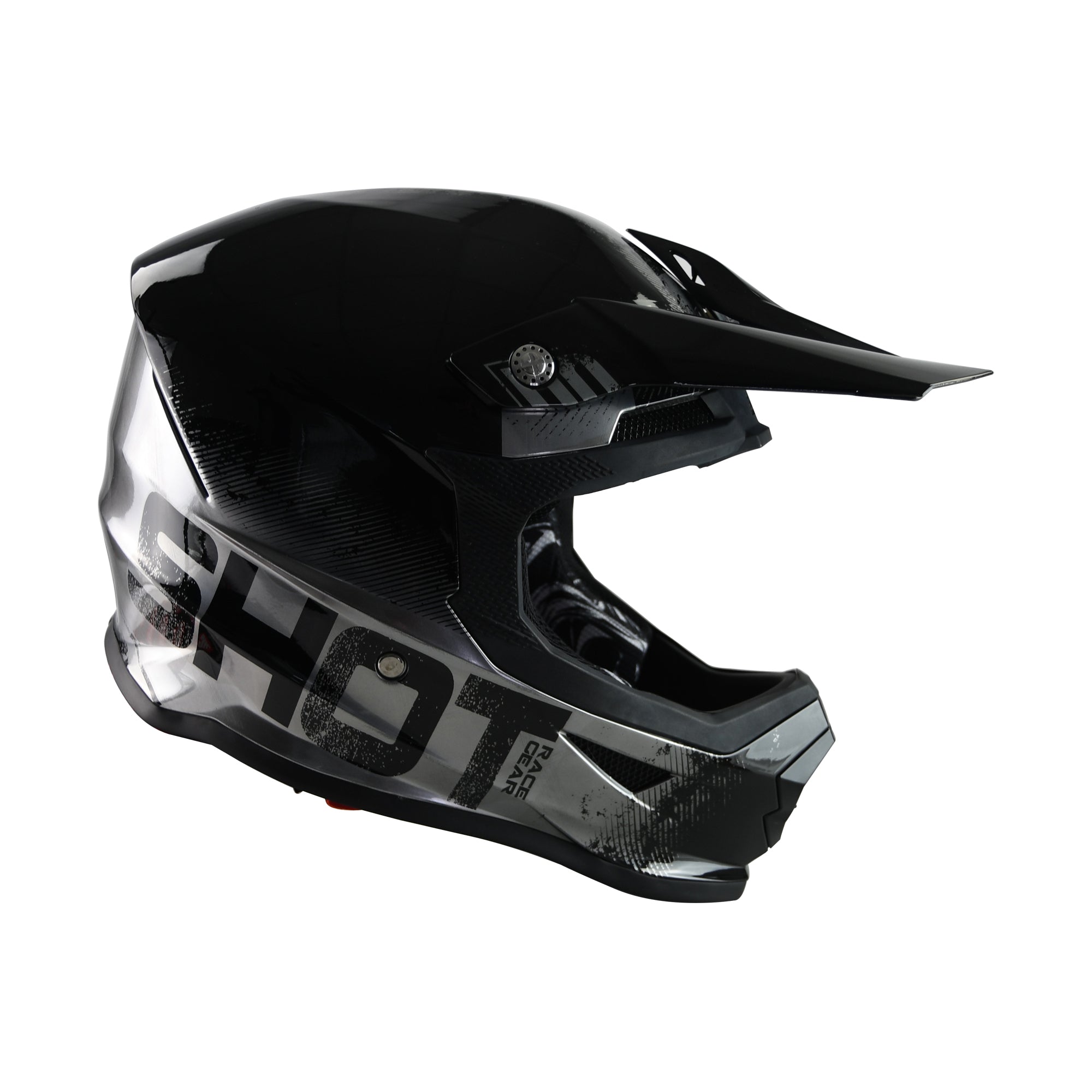 Shot Furious MX Helmet Coalition Silver Chrome  - FREE UK Delivery - Moto Central