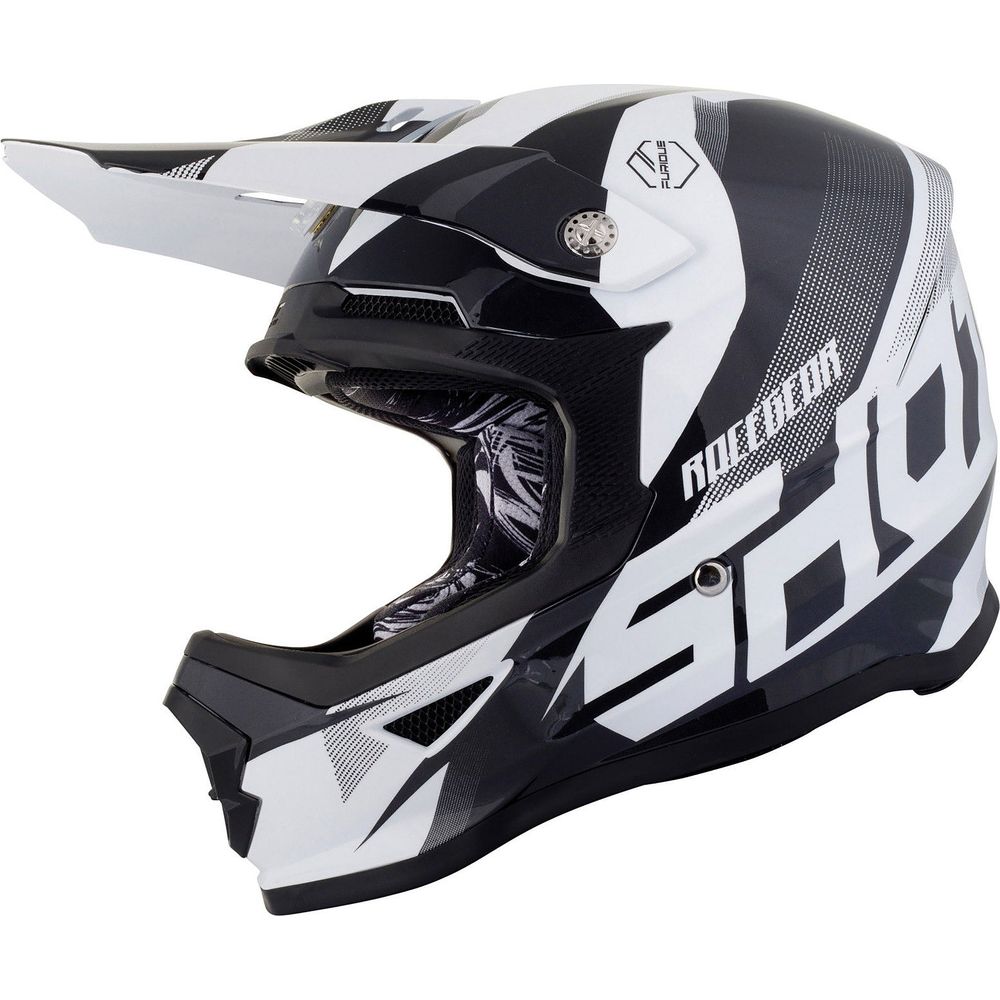 Shot Furious Youth MX Helmet Ultimate Black / White