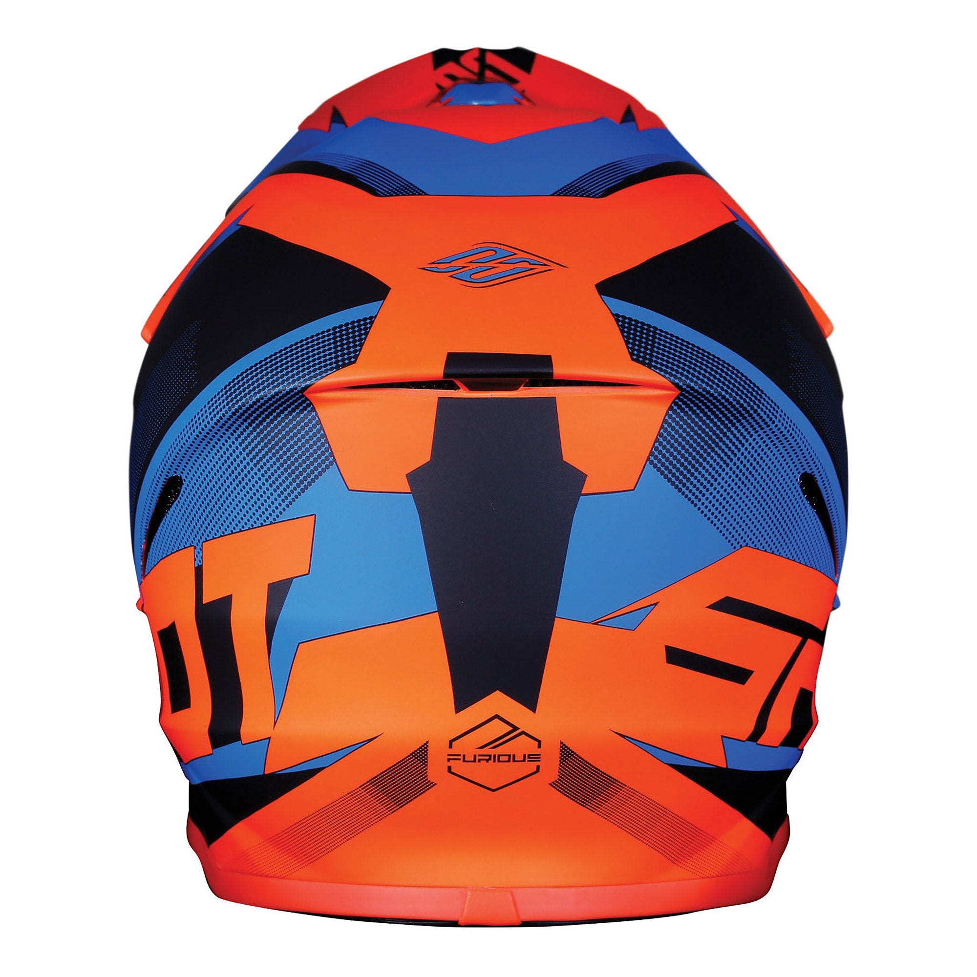 Shot Furious Youth MX Helmet Ultimate Blue / Neon Orange