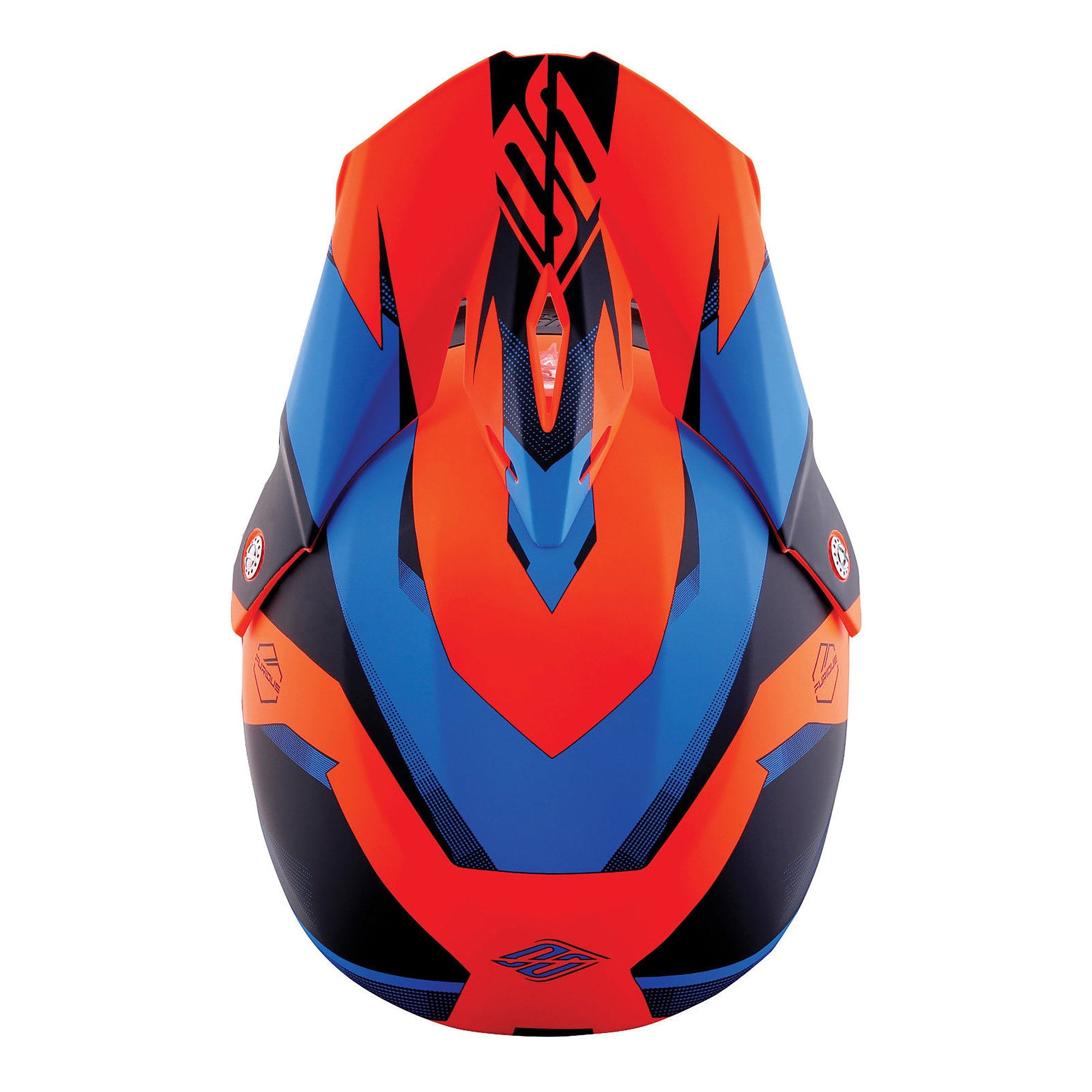 Shot Furious Youth MX Helmet Ultimate Blue / Neon Orange