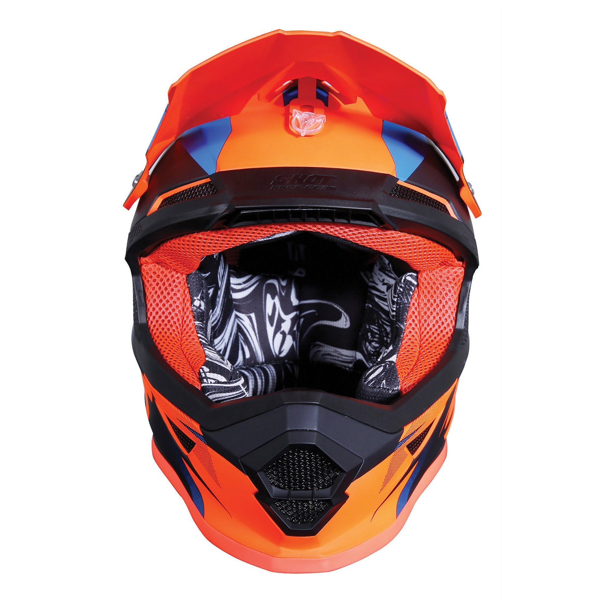 Shot Furious Youth MX Helmet Ultimate Blue / Neon Orange