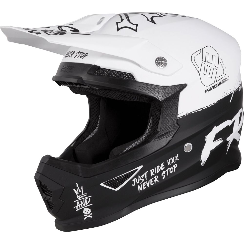 Shot Freegun By Furious MX Helmet XP-4 Speed Matt White