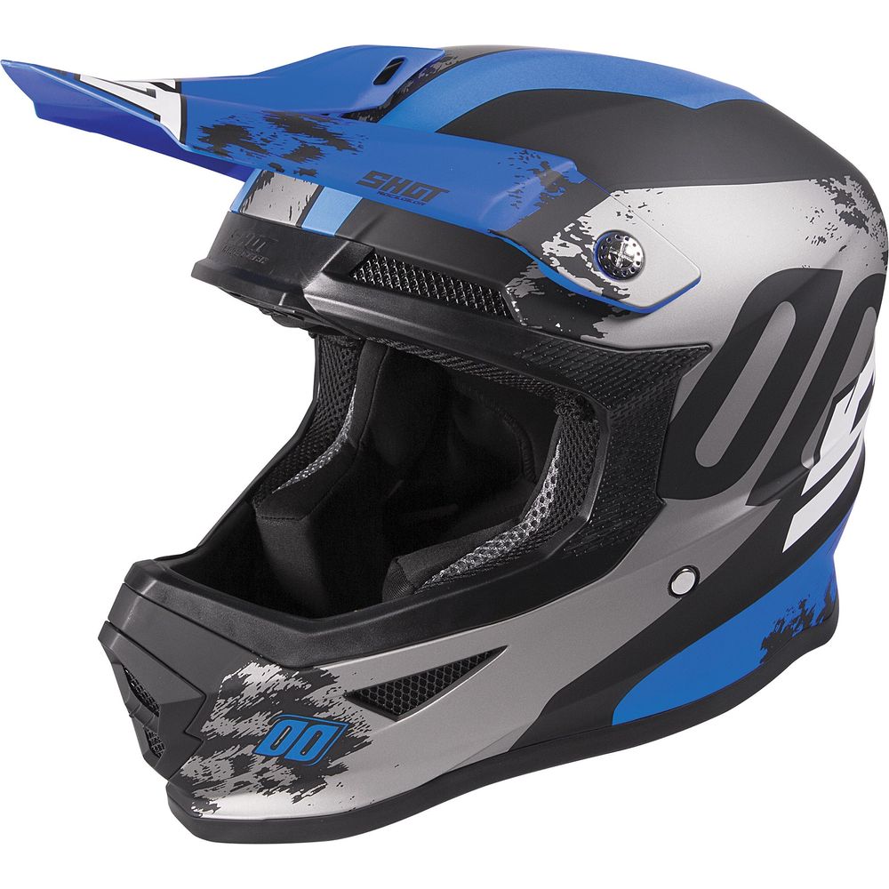 Shot Furious MX Helmet Shadow Matt Blue