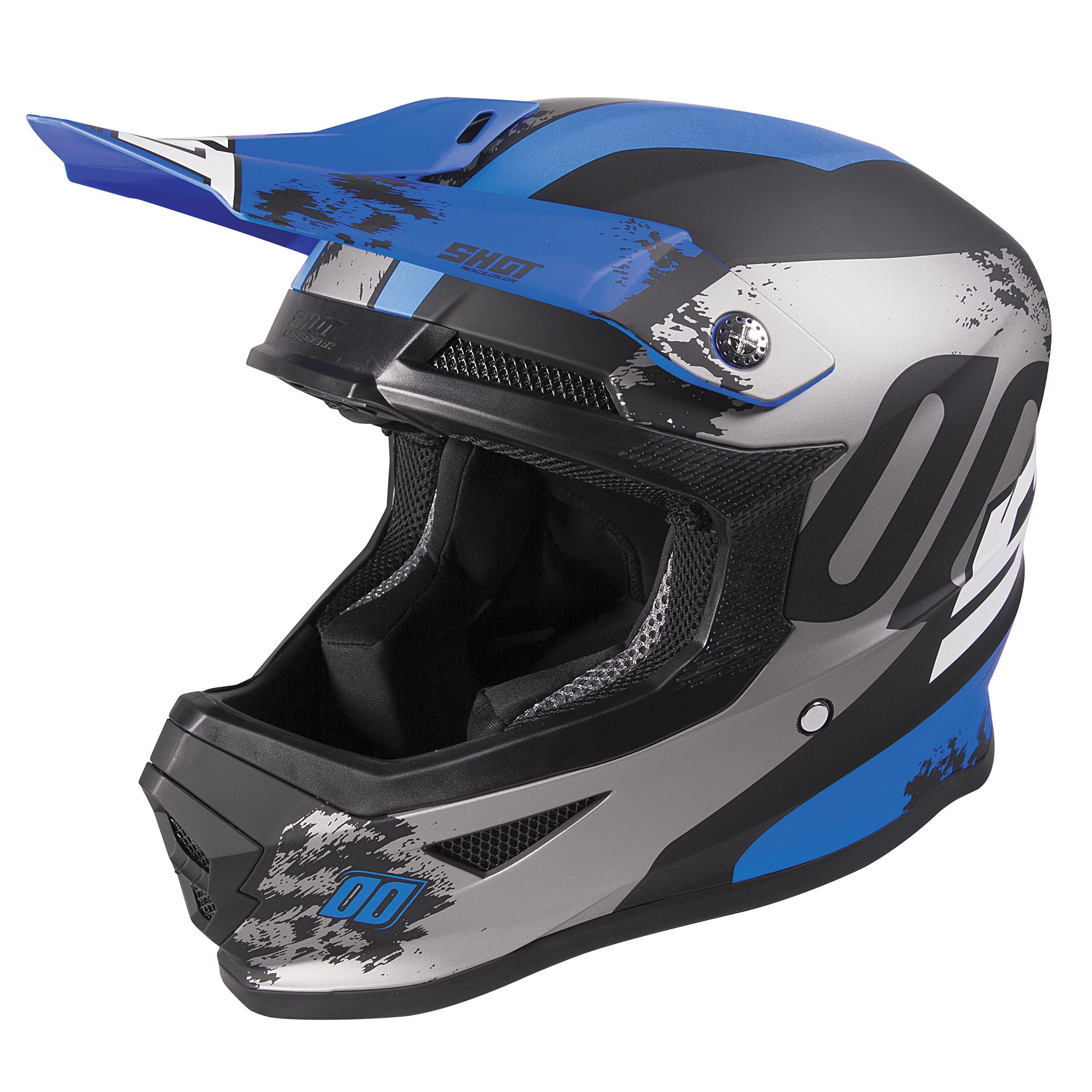 Shot Furious MX Helmet Shadow Matt Blue  - FREE UK Delivery - Moto Central