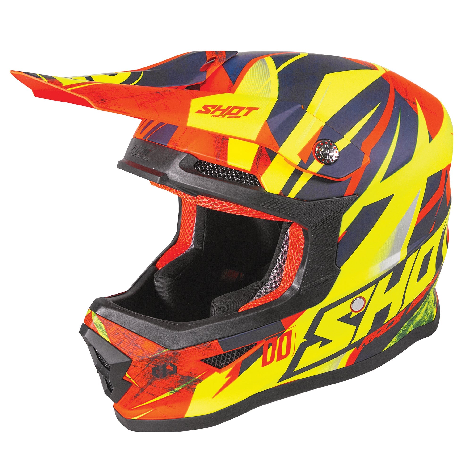 Shot Furious Kids MX Helmet Ventury Glossy Neon Orange