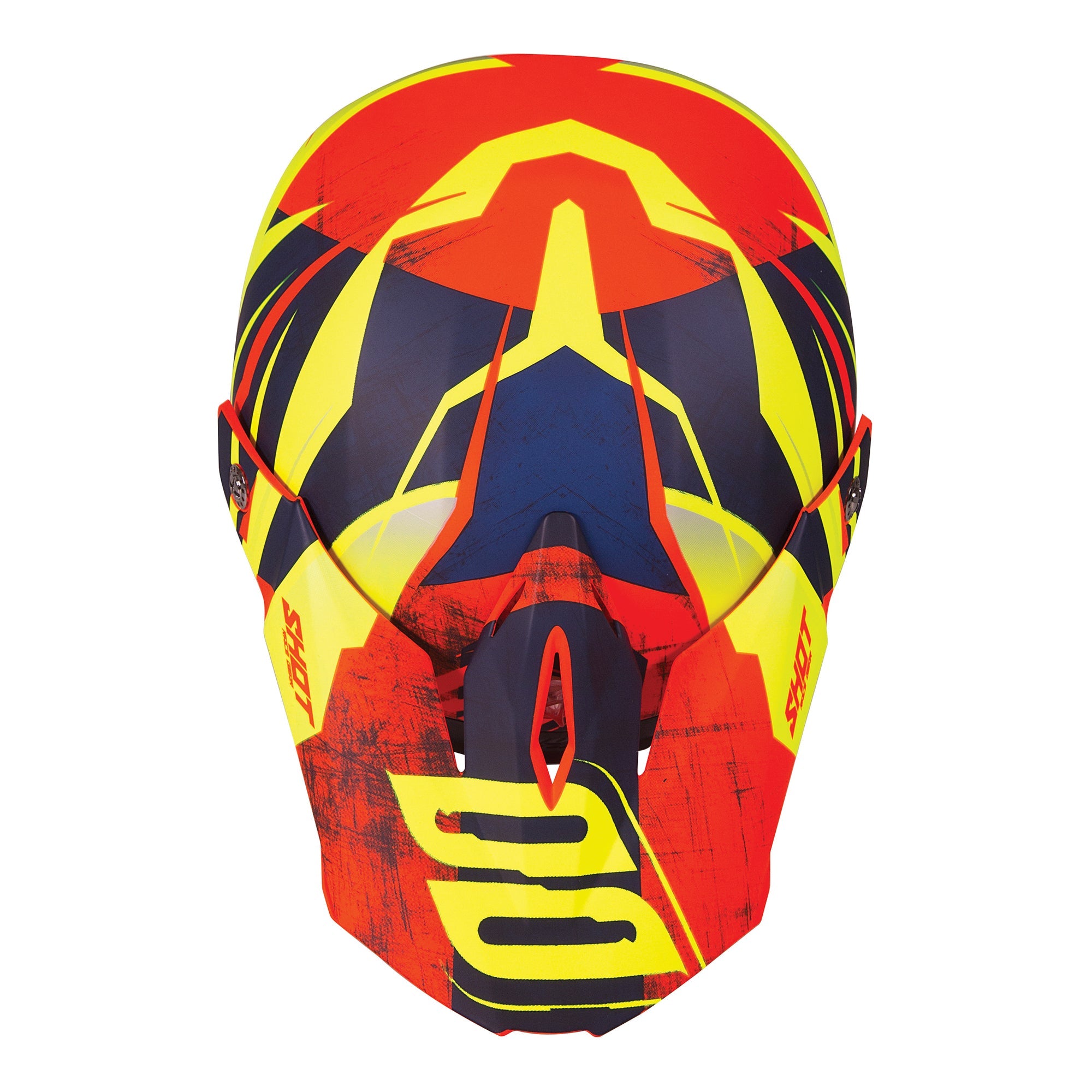 Shot Furious Kids MX Helmet Ventury Glossy Neon Orange