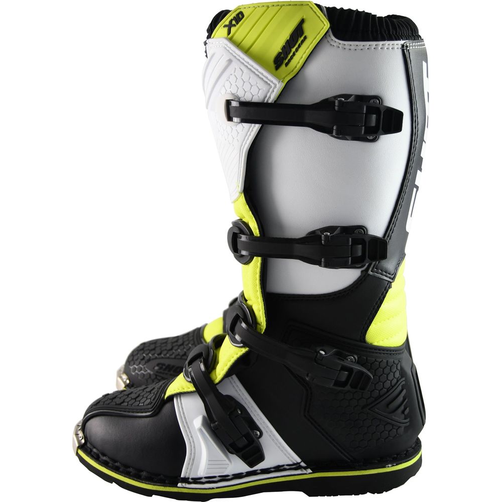 Shot X10 2.0 MX Boots Black / White / Yellow