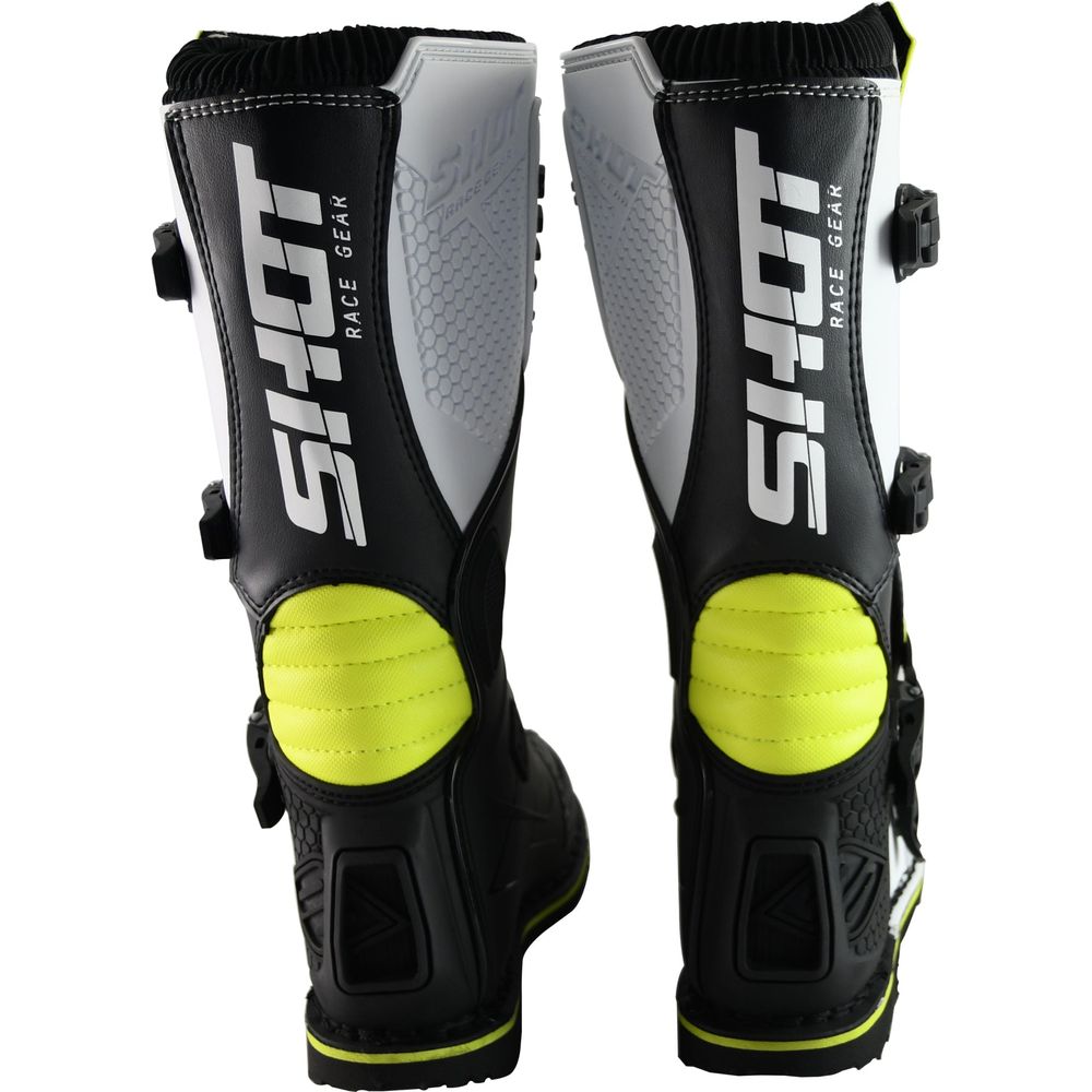 Shot X10 2.0 MX Boots Black / White / Yellow