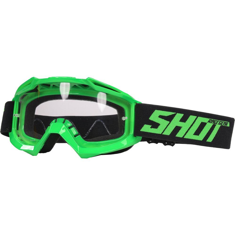 Shot Assault Goggles Neon Green - FREE UK Shipping, FREE 365 Day Returns | Moto Central