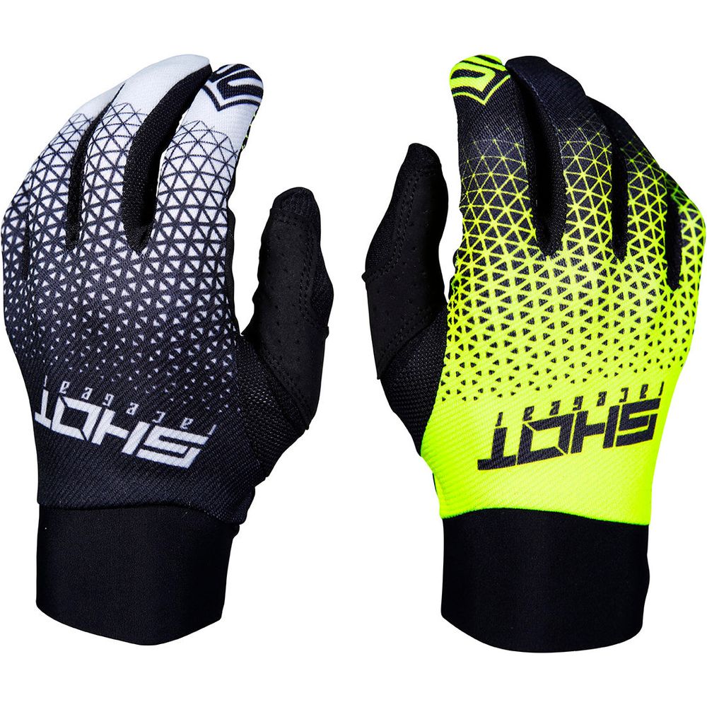 Shot Aerolite Delta Gloves Grey / Neon Yellow