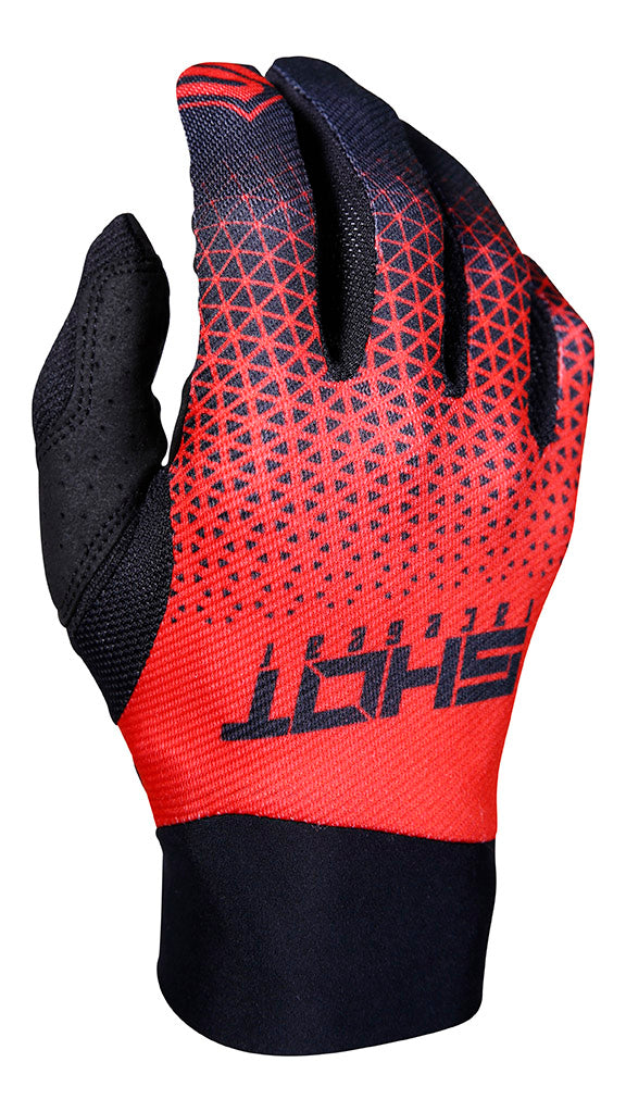 Shot Aerolite Delta Gloves Blue / Red - FREE UK Shipping, FREE 365 Day Returns | Moto Central