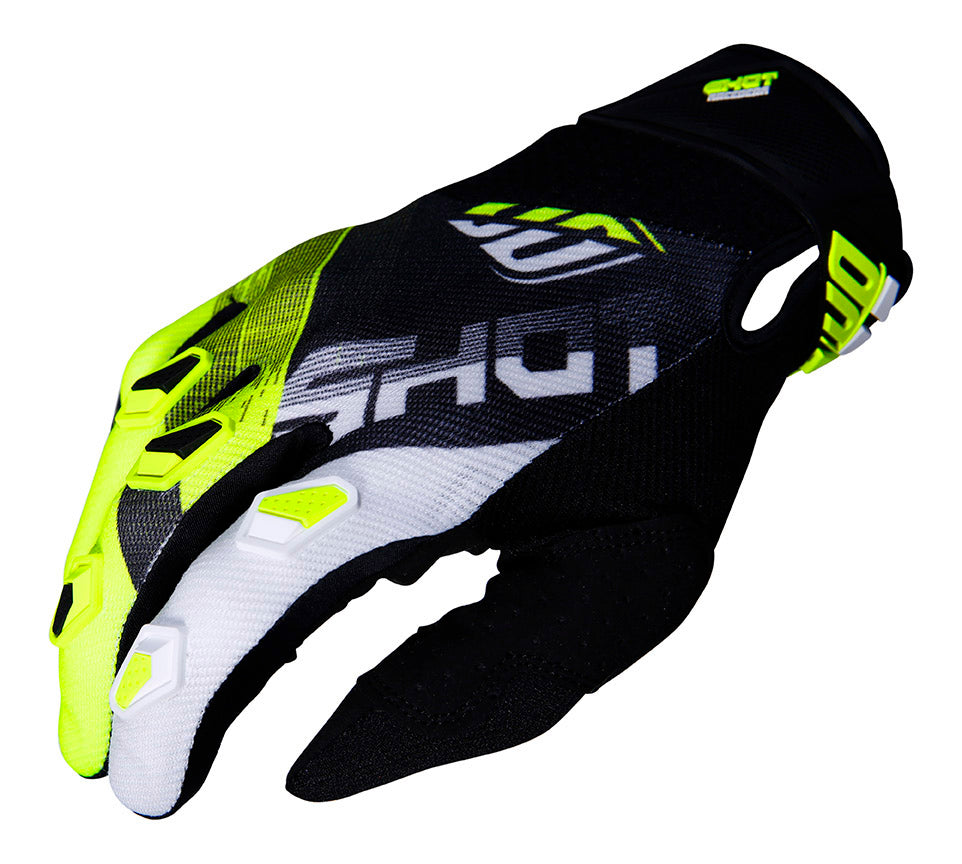 Shot Devo Ultimate Gloves Black / Neon Yellow  - FREE UK Delivery - Moto Central