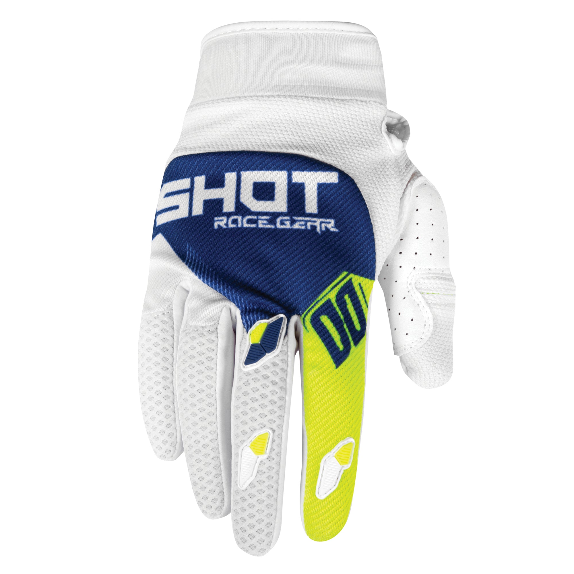 Shot Contact Gloves Trust Blue / White  - FREE UK Delivery - Moto Central