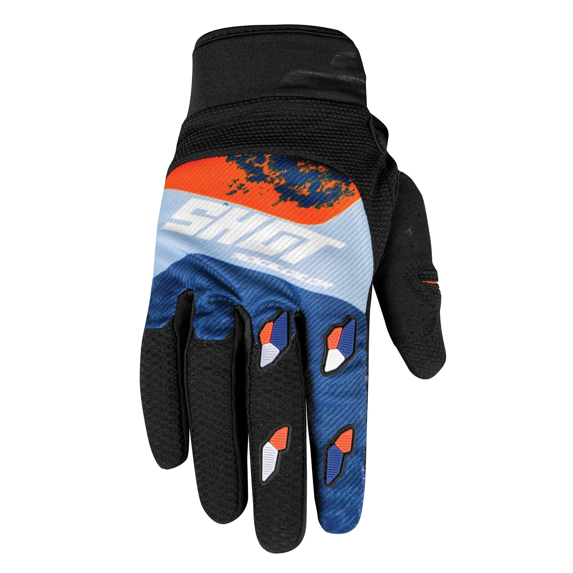 Shot Contact Gloves Shadow Blue / Orange