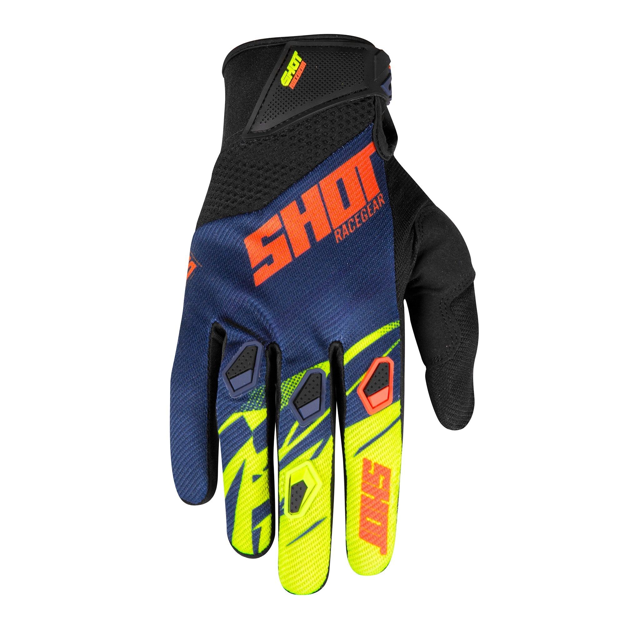 Shot Devo Kids Gloves Ventury Neon Orange / Yellow