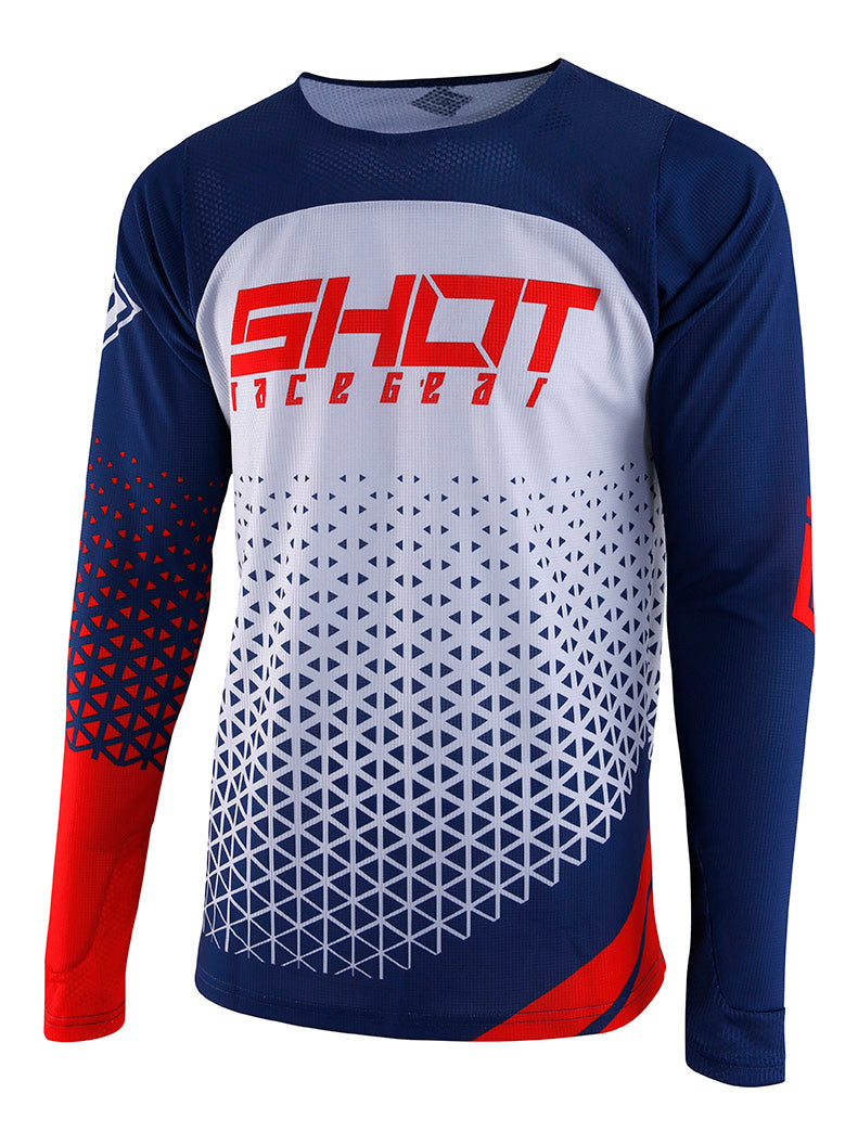 Shot Aerolite Delta MX Jersey Red  - FREE UK Delivery - Moto Central