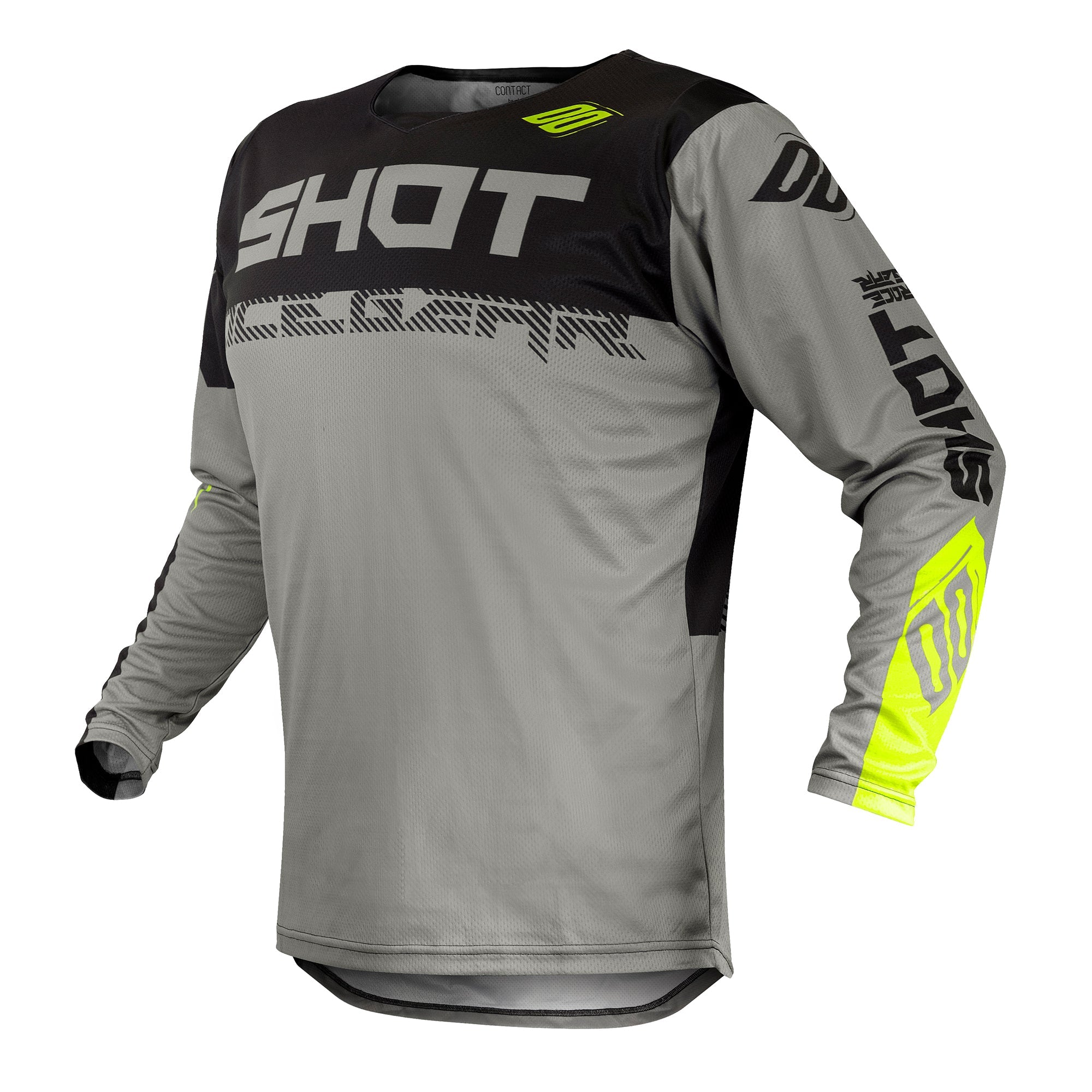 Shot Contact MX Jersey Trust Grey / Neon Yellow