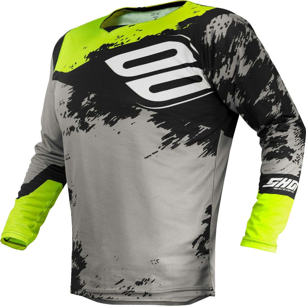 Shot Contact MX Jersey Shadow Grey / Neon Yellow