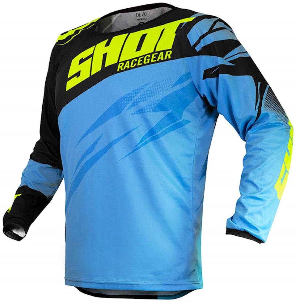 Shot Devo Ventury MX Jersey Blue / Neon Yellow